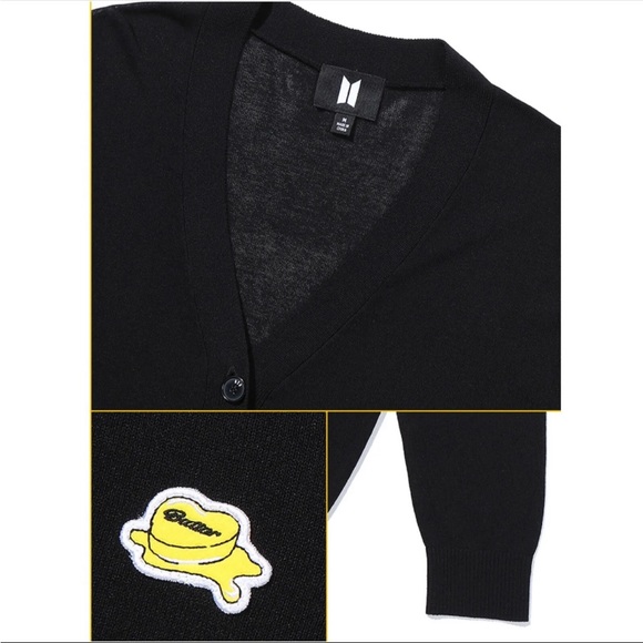 BTS BUTTER BLACK CARDIGAN SZ M - BNWT (THIS LISTING IS FOR THE CARDIGAN ONLY!) - Picture 3 of 9